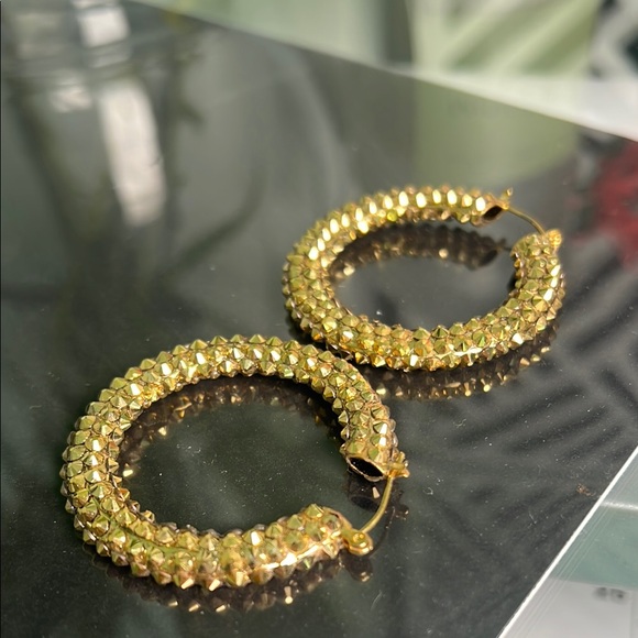 Swarovski Crystals Hoop Earrings - Picture 2 of 5